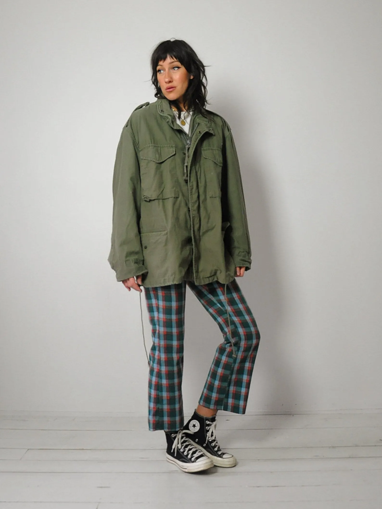 1970's Olive Military Field Parka