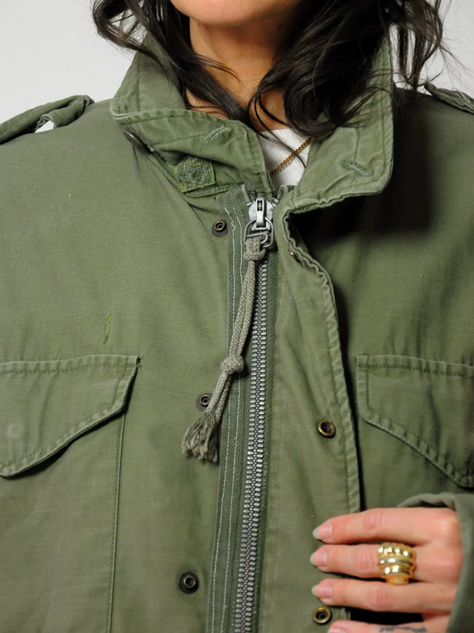 1970's Olive Military Field Parka