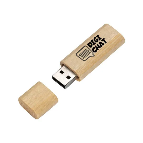 2.0 Bamboo 128Gb USB Flash Drives (Q434811)