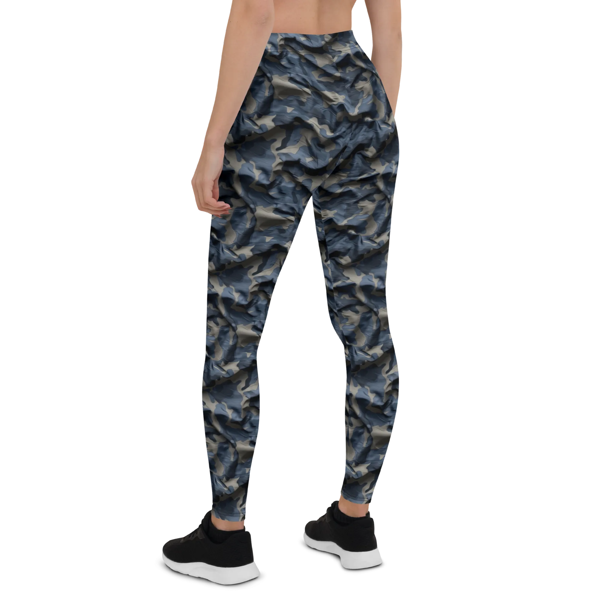 3D Navy Camo Leggings