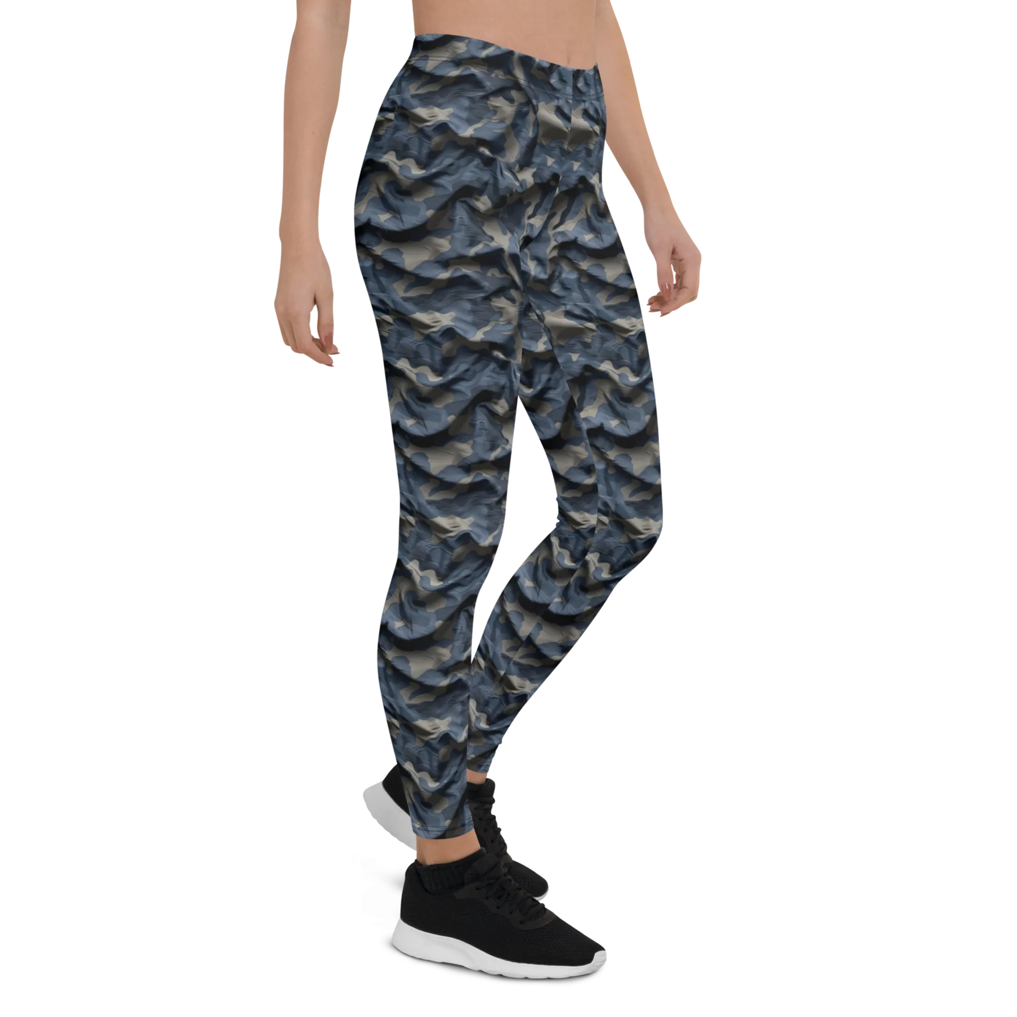 3D Navy Camo Leggings