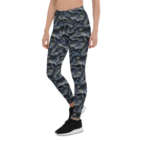 3D Navy Camo Leggings