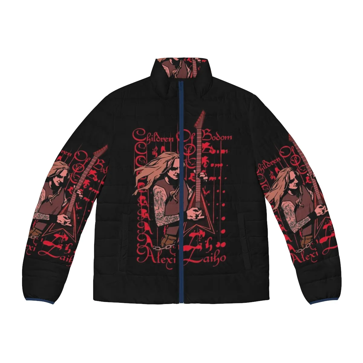 Alexi Laiho Memorial Puffer Jacket - Tribute to Guitar Legend