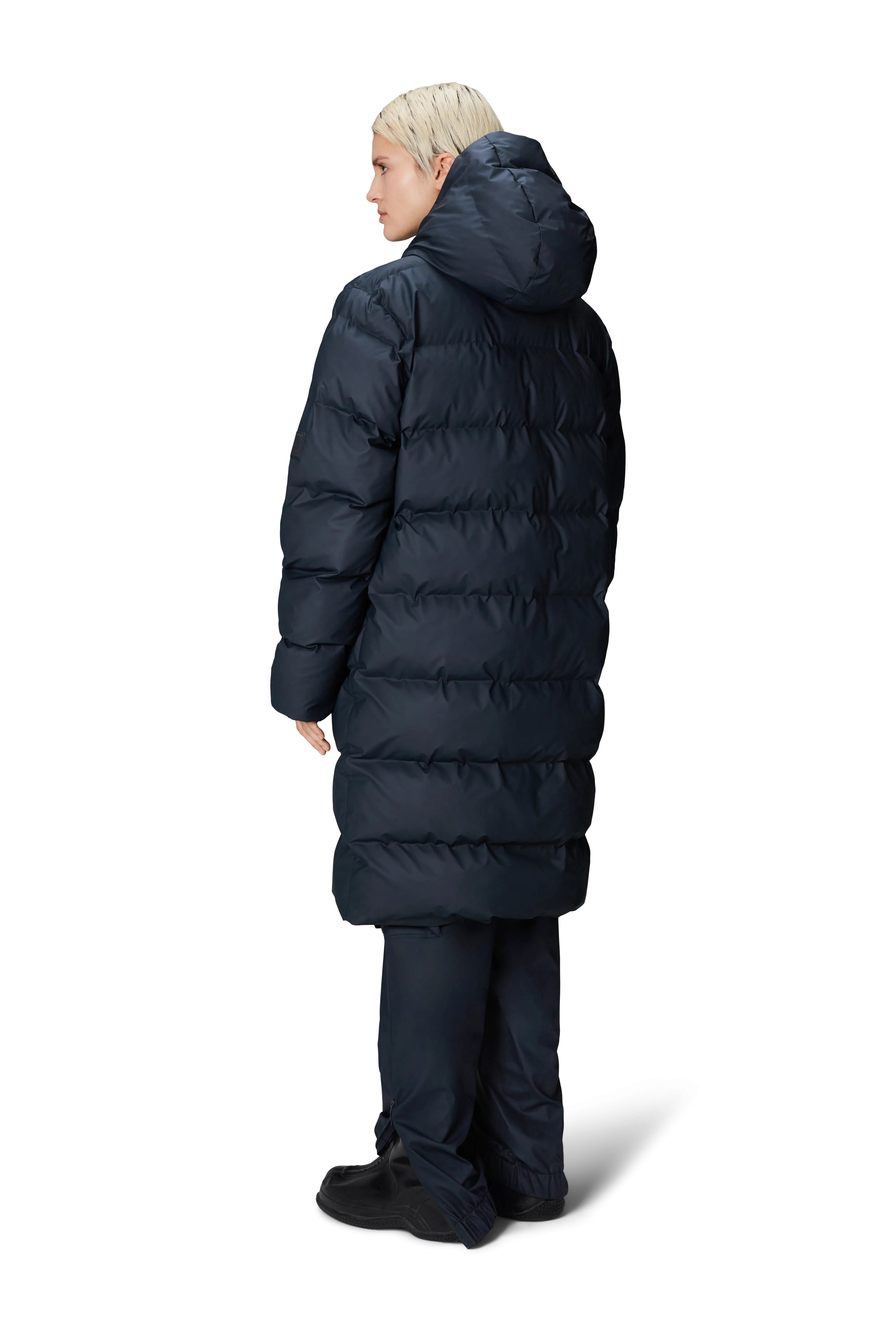 Alta Longer Puffer Jacket - Navy