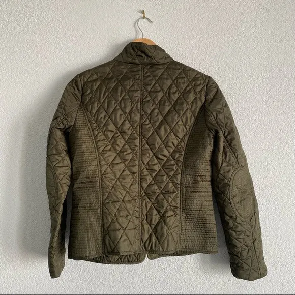 Banana Republic Green Quilted Jacket