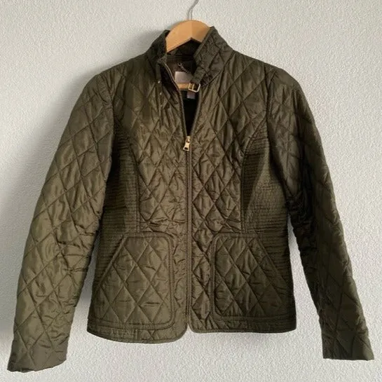 Banana Republic Green Quilted Jacket