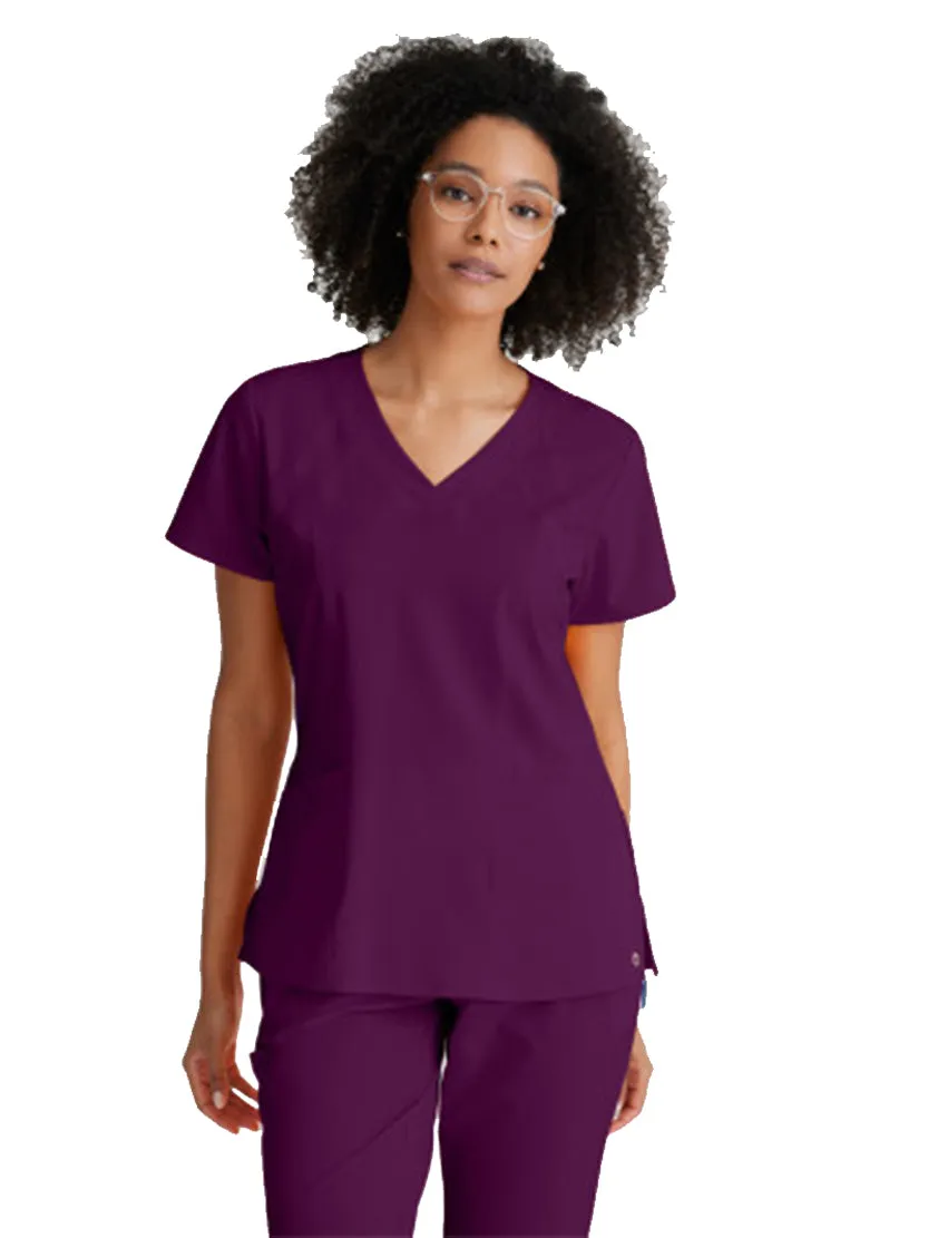 Barco One™ by Barco Racer 4-Pocket V-Neck Scrub Top