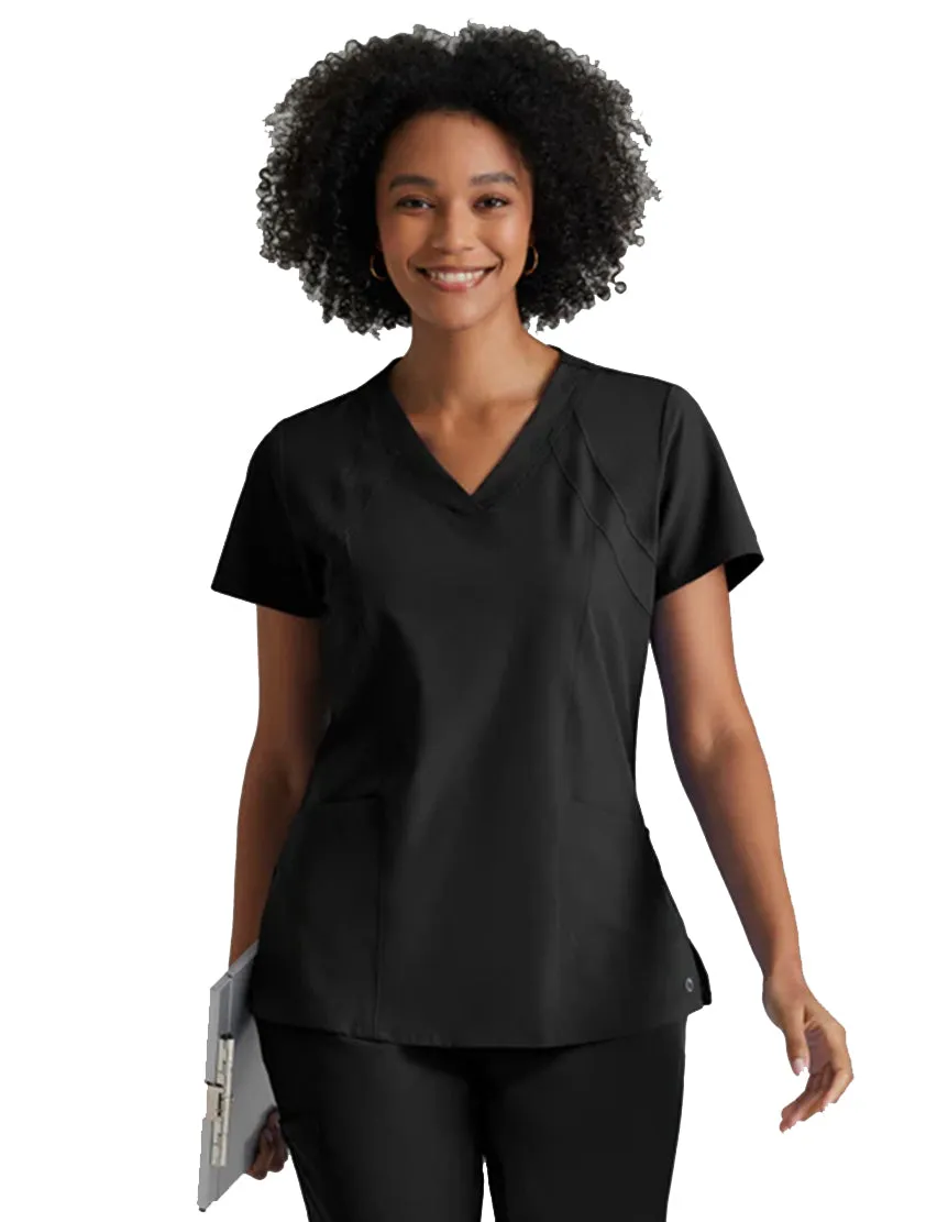 Barco One™ by Barco Racer 4-Pocket V-Neck Scrub Top