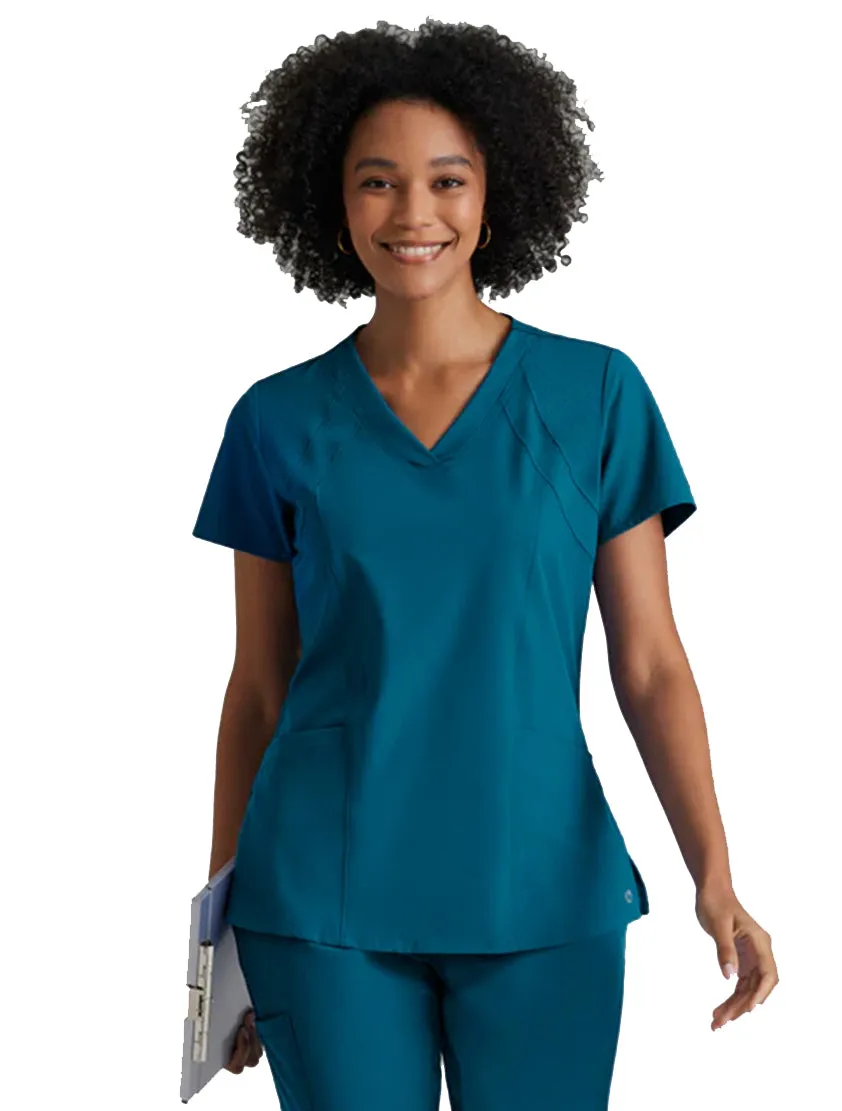 Barco One™ by Barco Racer 4-Pocket V-Neck Scrub Top