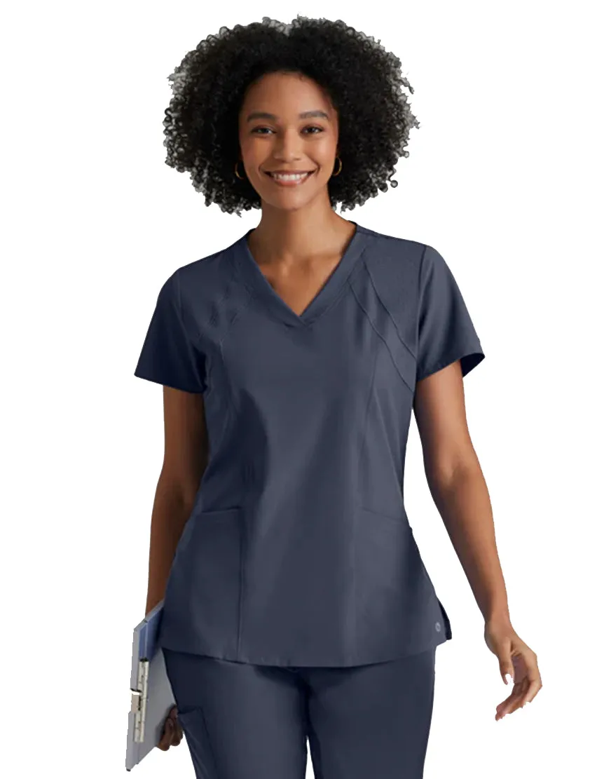 Barco One™ by Barco Racer 4-Pocket V-Neck Scrub Top