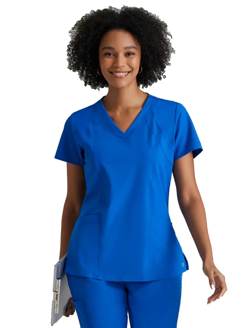 Barco One™ by Barco Racer 4-Pocket V-Neck Scrub Top