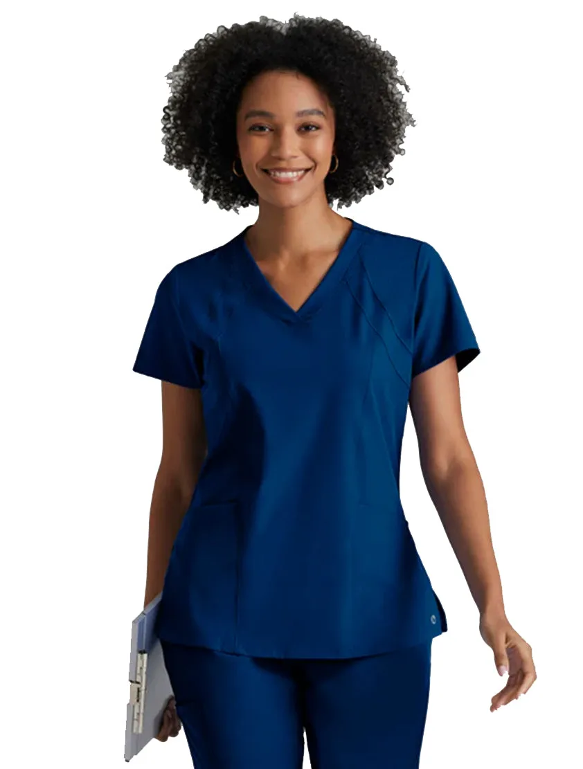 Barco One™ by Barco Racer 4-Pocket V-Neck Scrub Top