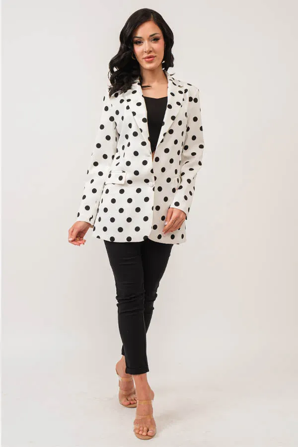 Bk Polka Dot Blazer