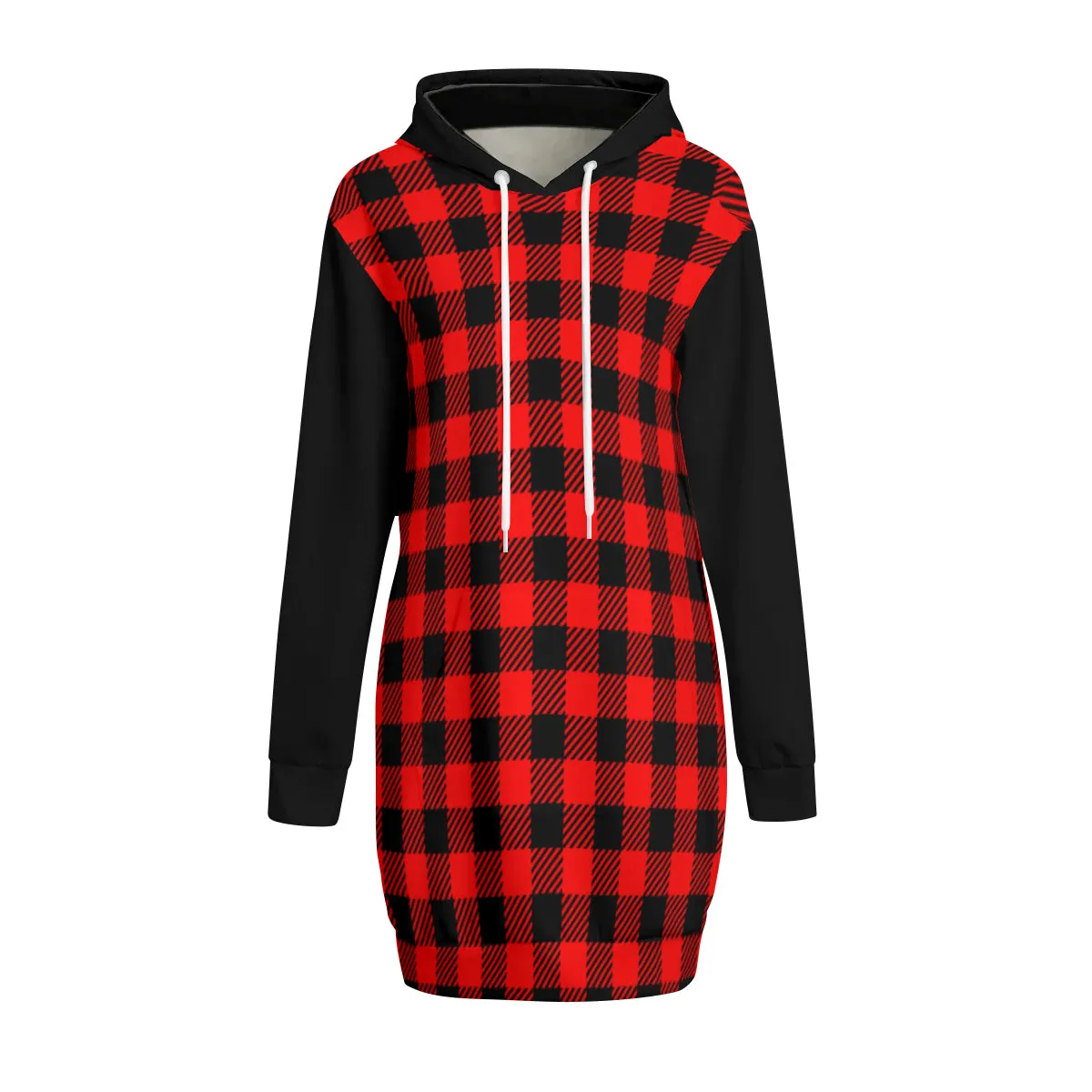 Black & Red Sweatshirt Dress