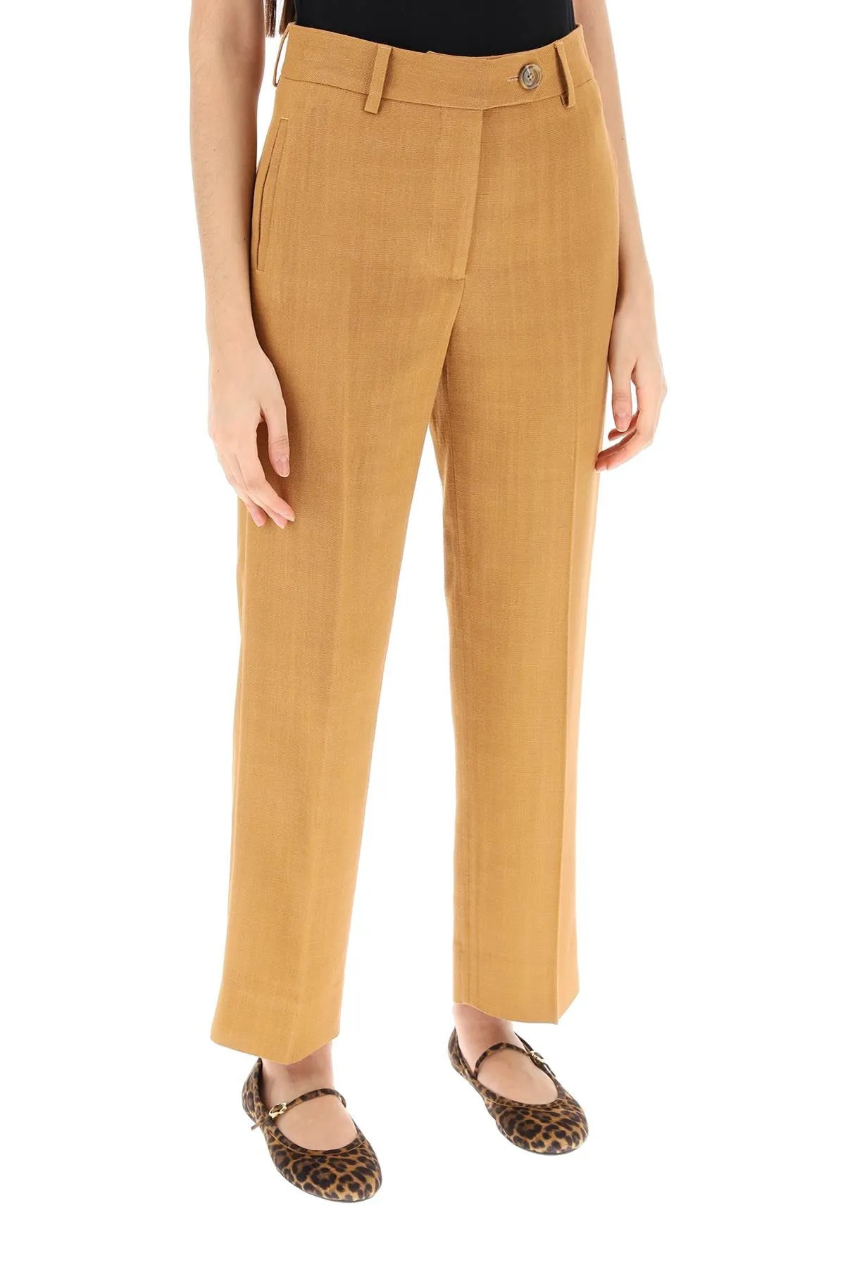 Blaze Milano Santana Peanut Nana Cropped Tailoring Pants