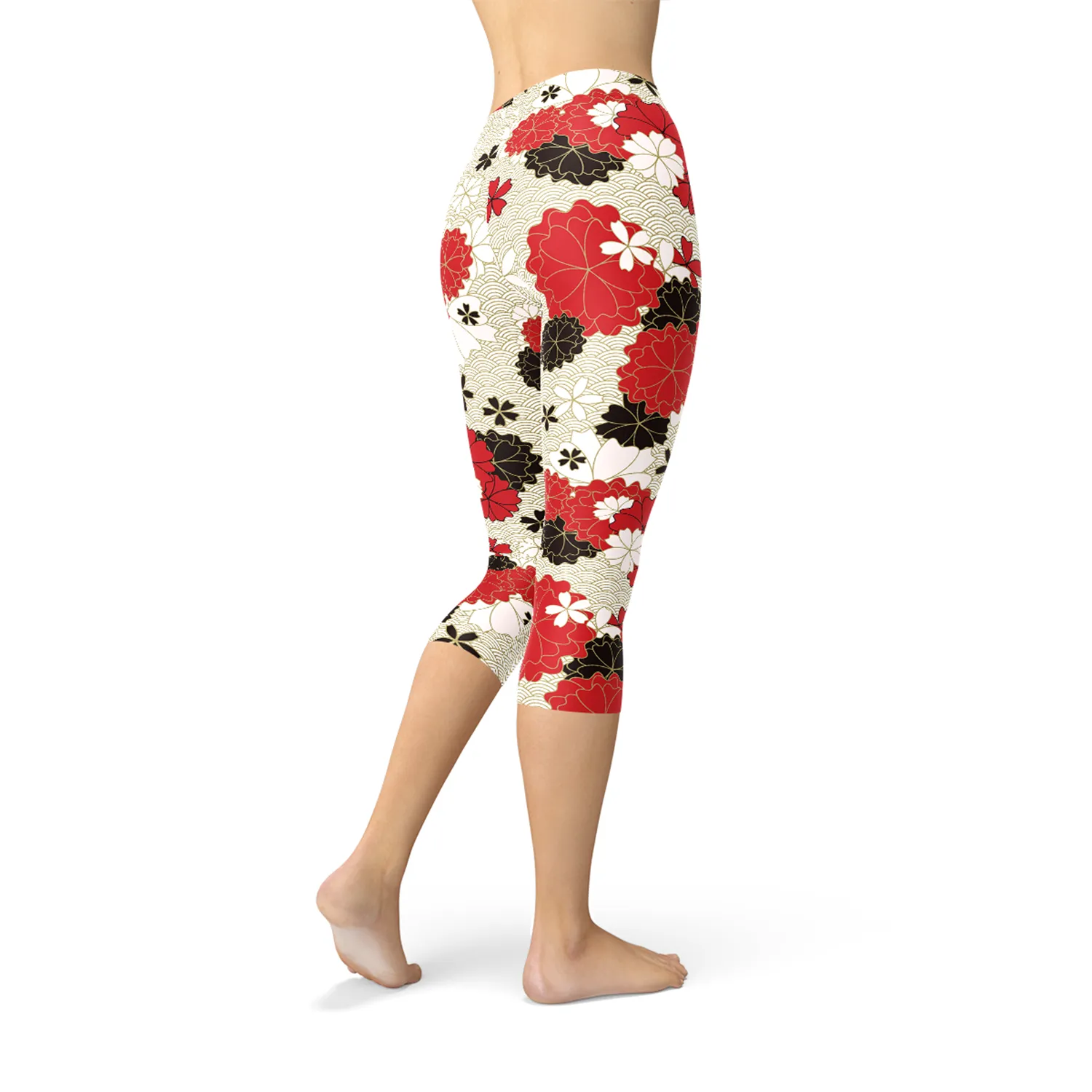 Blossom Breeze Women's Active Capri Leggings