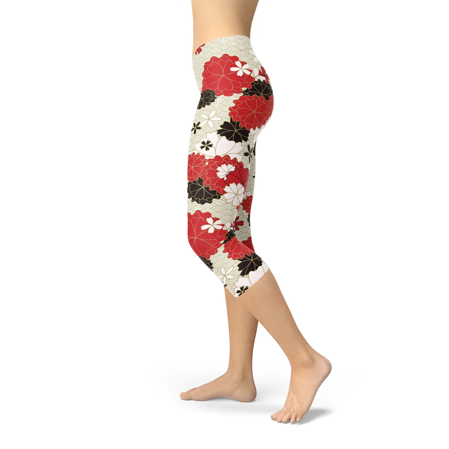 Blossom Breeze Women's Active Capri Leggings