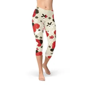 Blossom Breeze Women's Active Capri Leggings