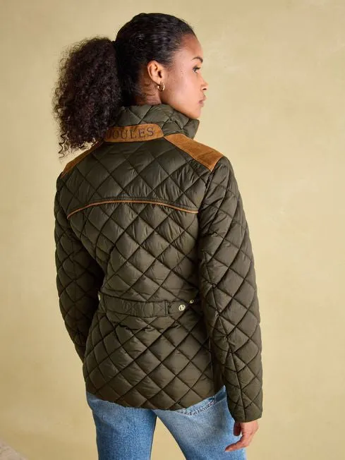 Braemar Luxe
Khaki Green Showerproof Diamond Quilted Coat