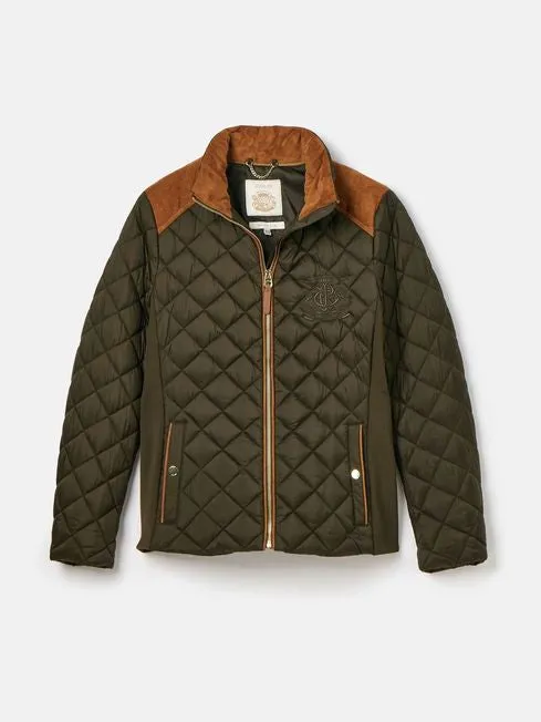 Braemar Luxe
Khaki Green Showerproof Diamond Quilted Coat