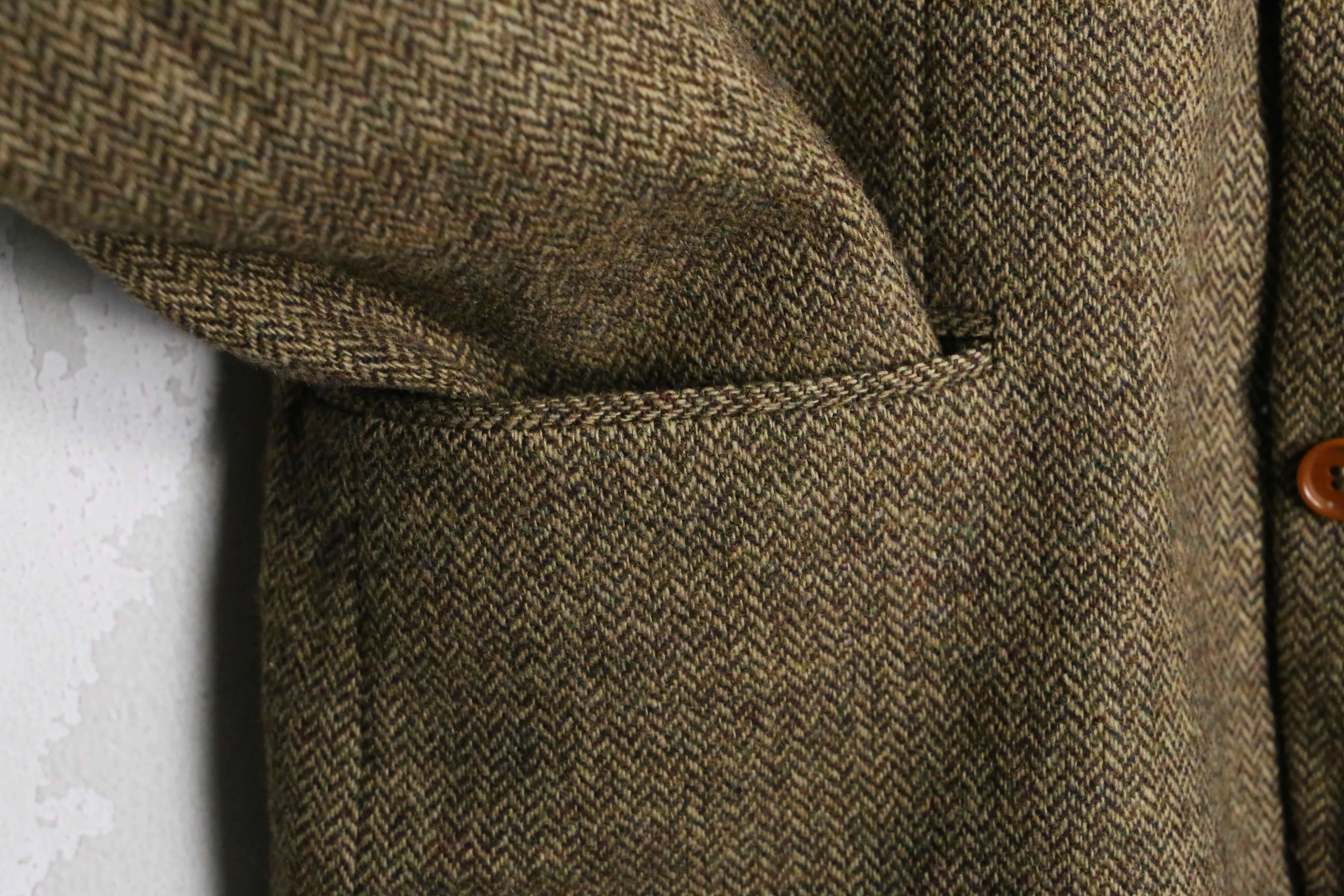 brown wool single tailored jacket