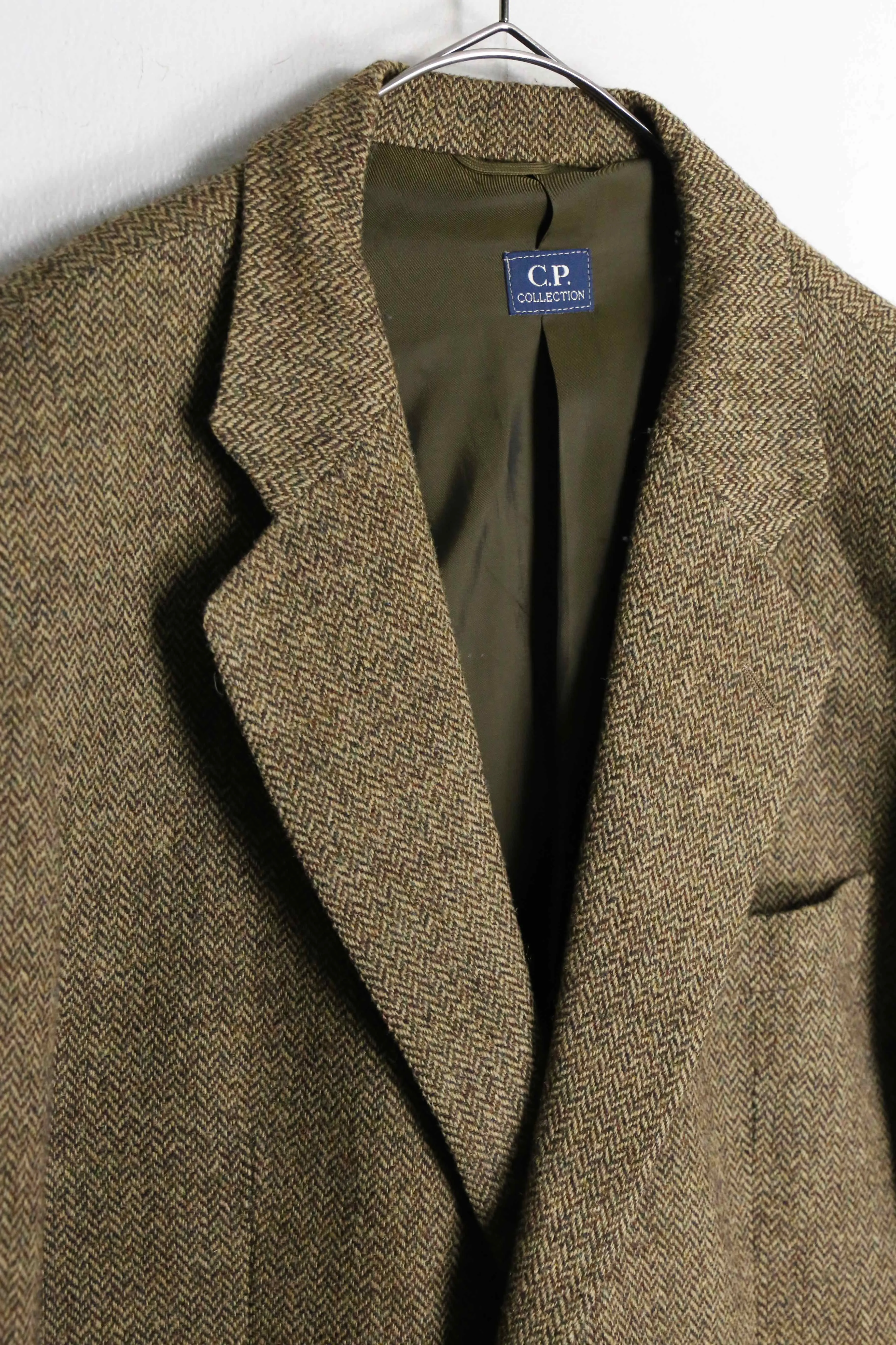 brown wool single tailored jacket