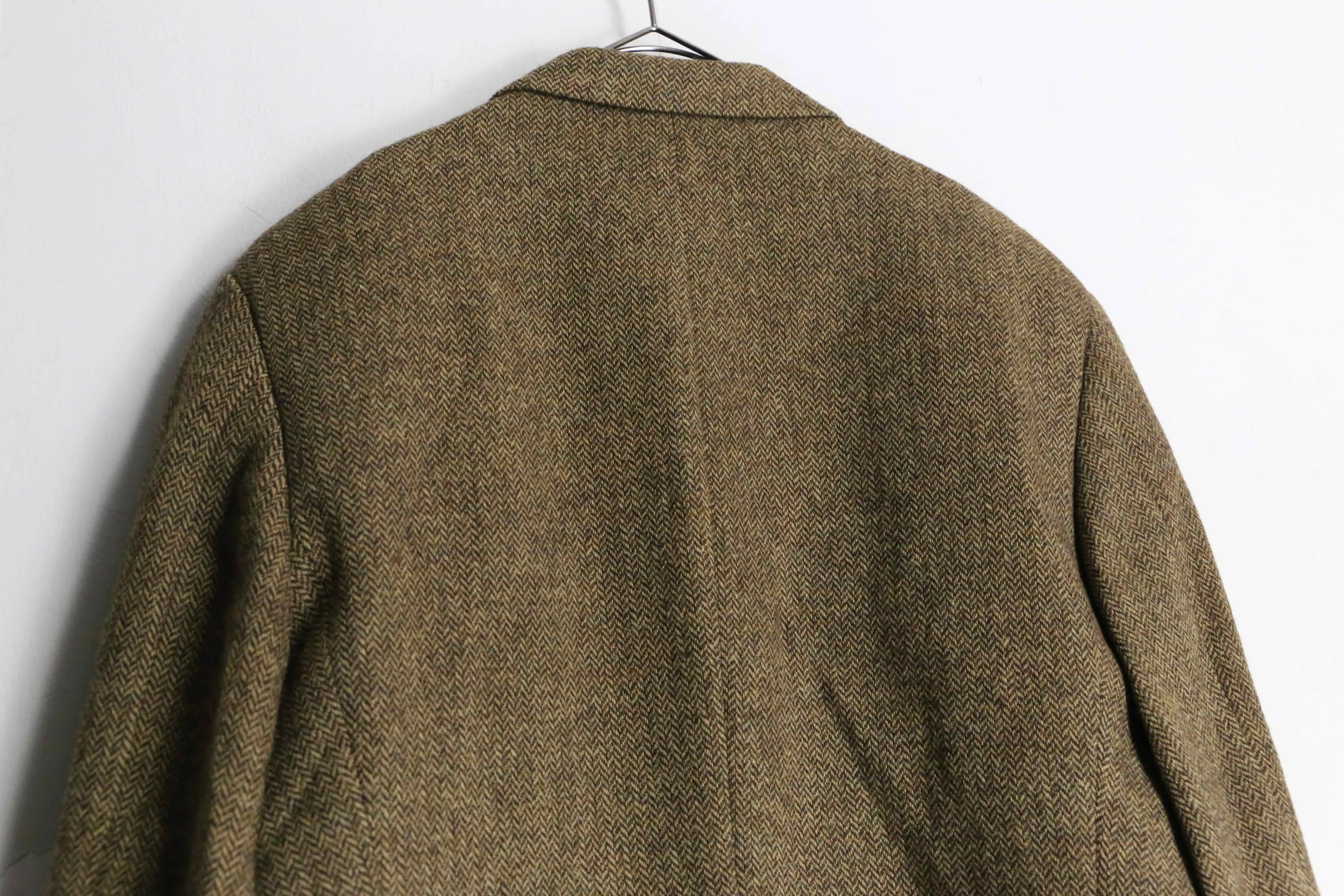 brown wool single tailored jacket