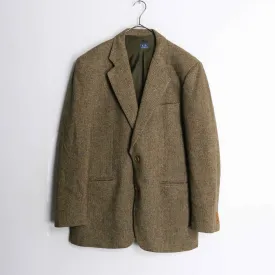 brown wool single tailored jacket