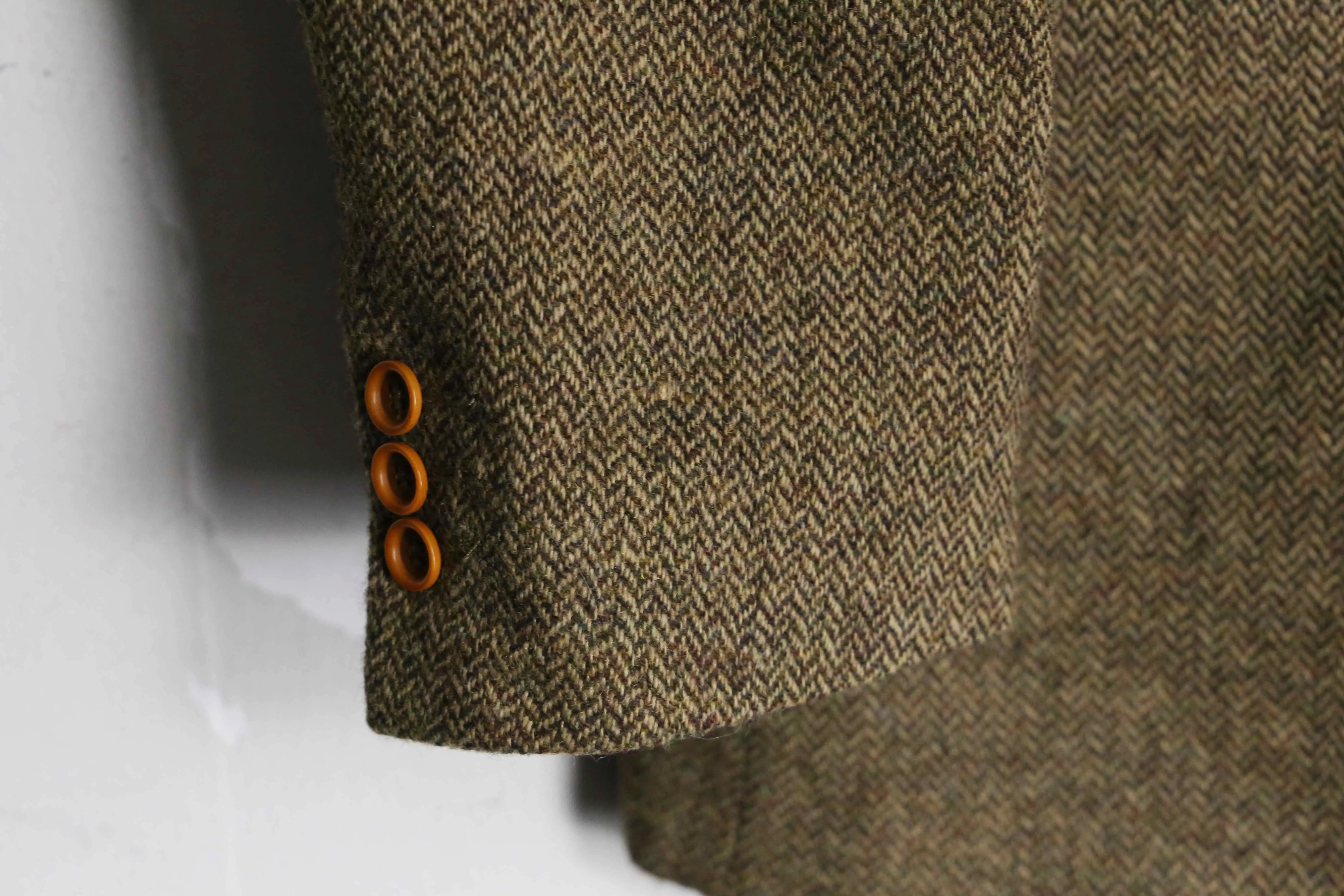 brown wool single tailored jacket