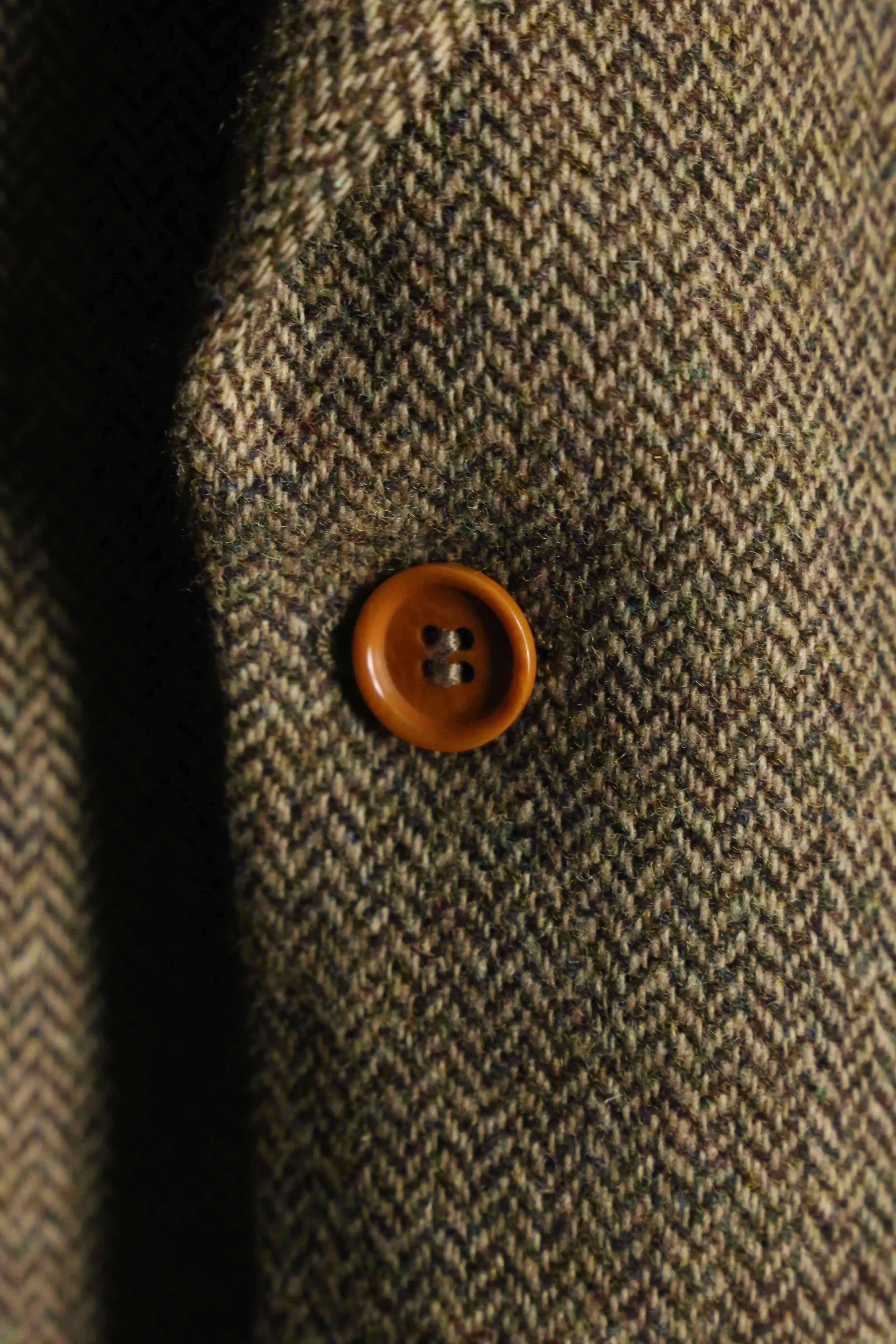 brown wool single tailored jacket