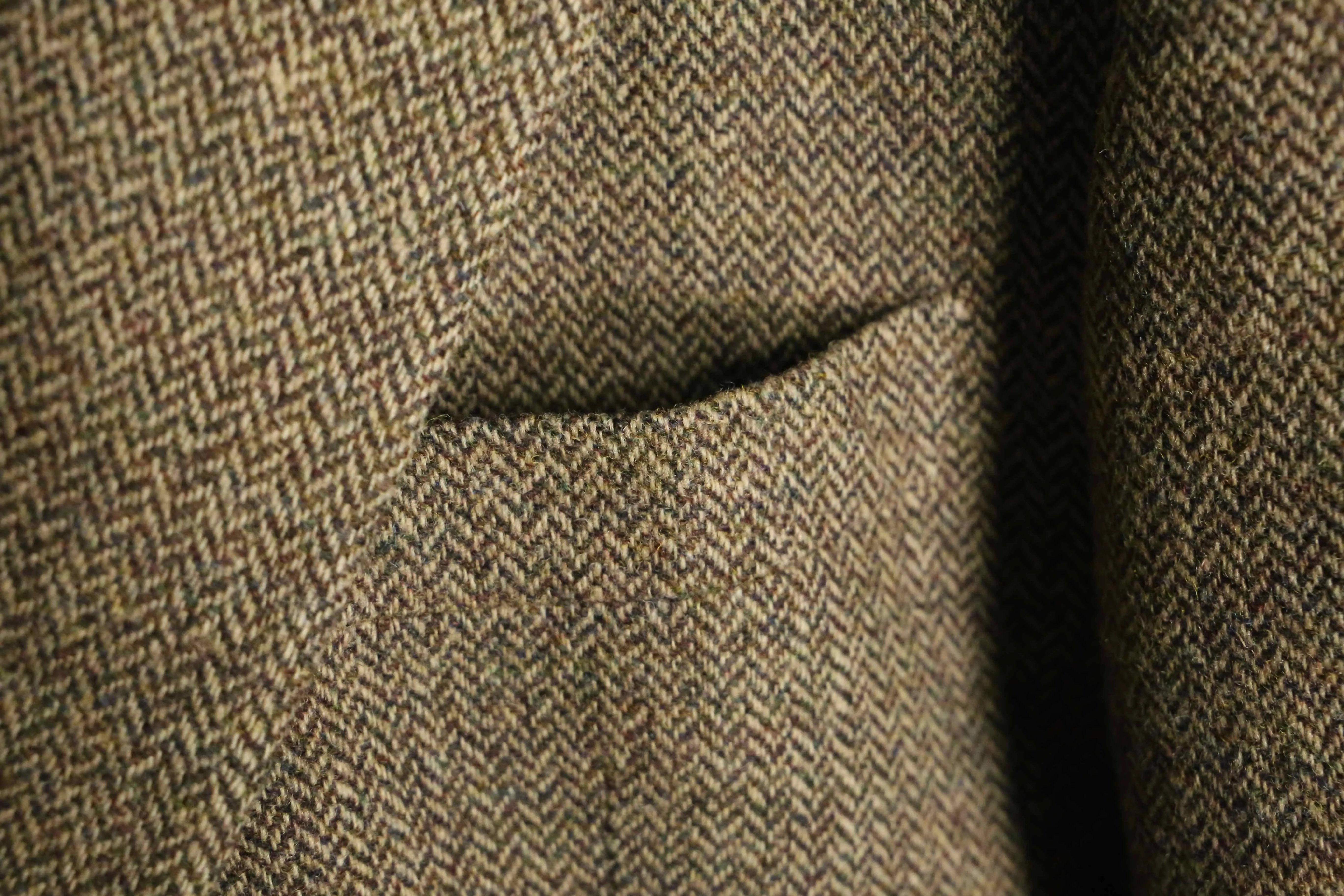 brown wool single tailored jacket