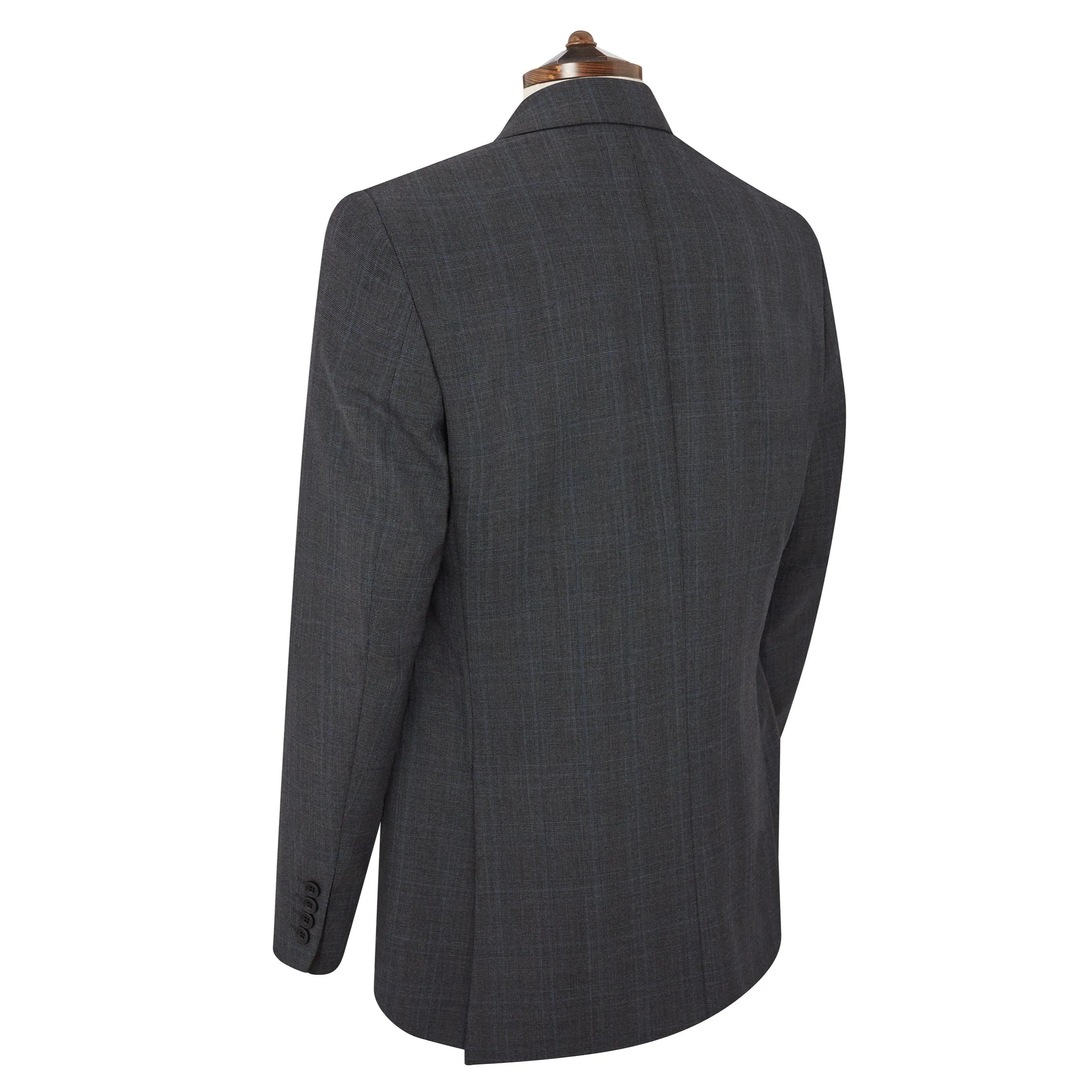 Cambridge Charcoal and Blue Check Suit