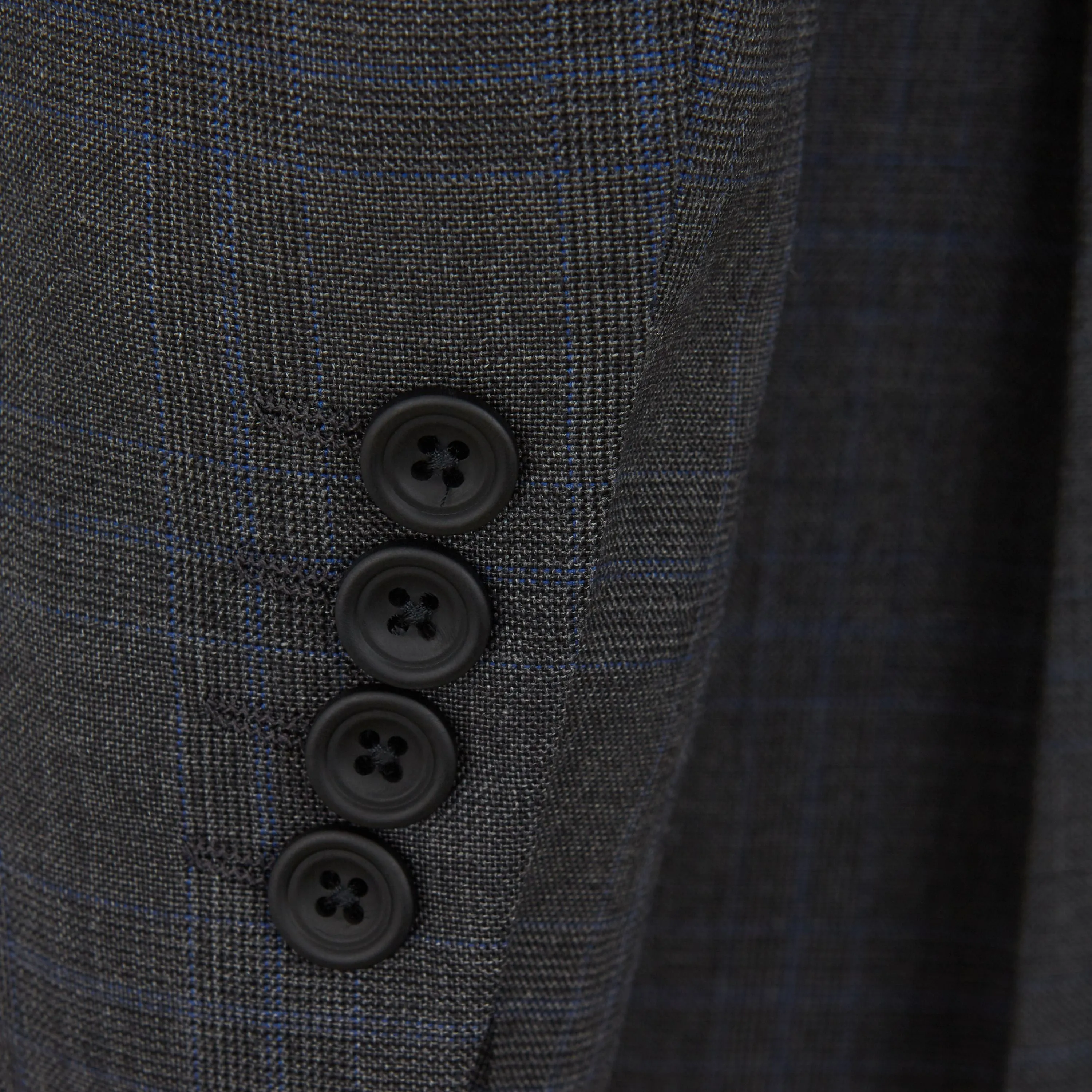 Cambridge Charcoal and Blue Check Suit