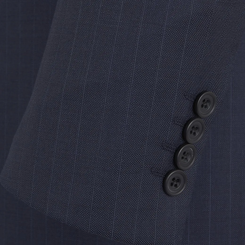 Cambridge Navy Birdseye Pinstripe Suit