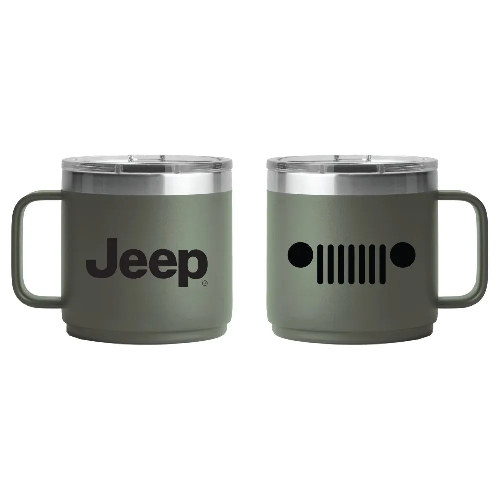 Camper Mug - Jeep Insulated - Green