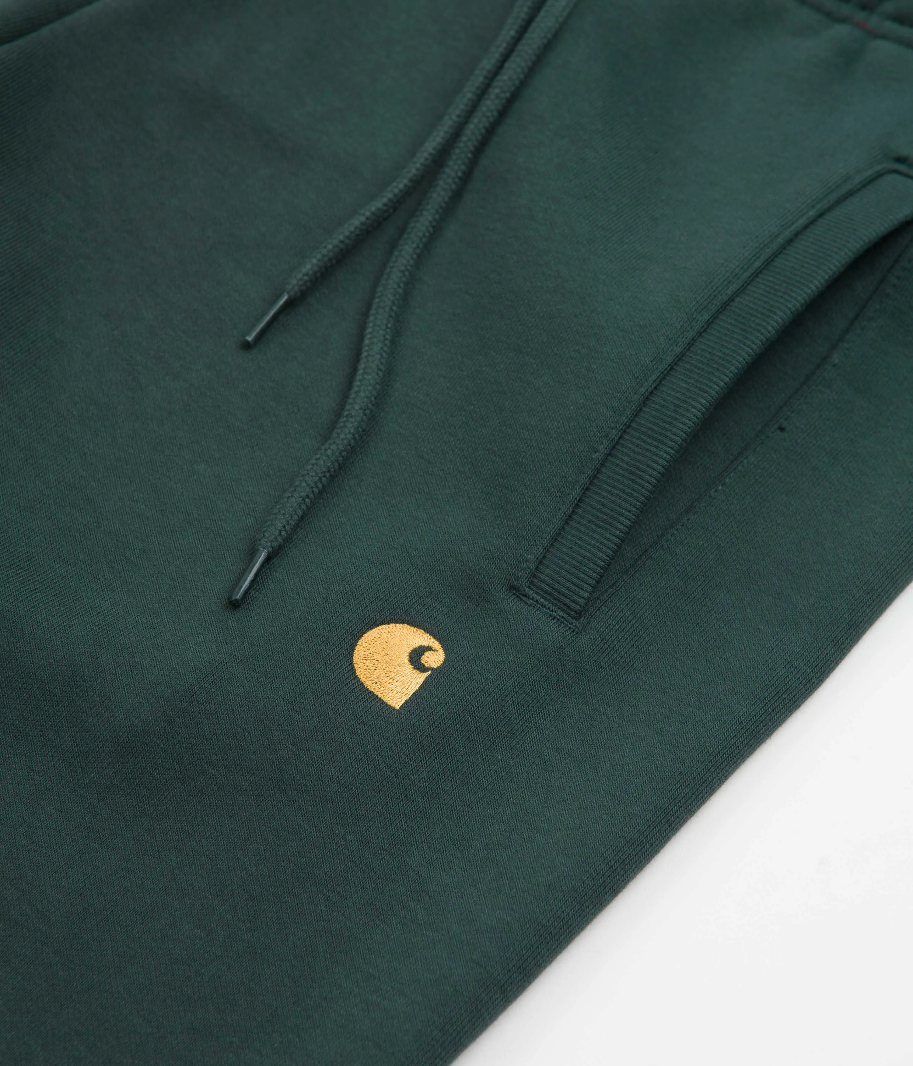 Carhartt Chase Sweatpants - Juniper / Gold