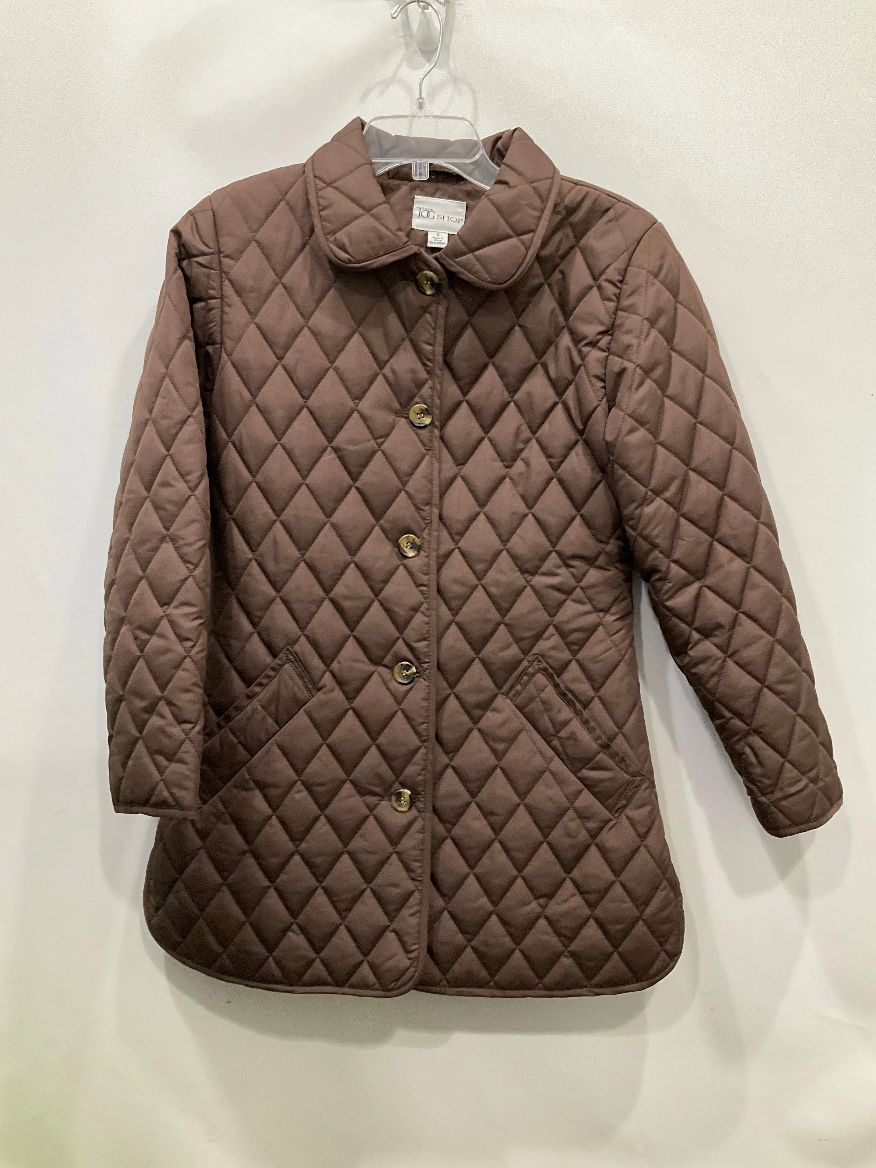 Coat Puffer & Quilted By Clothes Mentor In Brown, Size: S