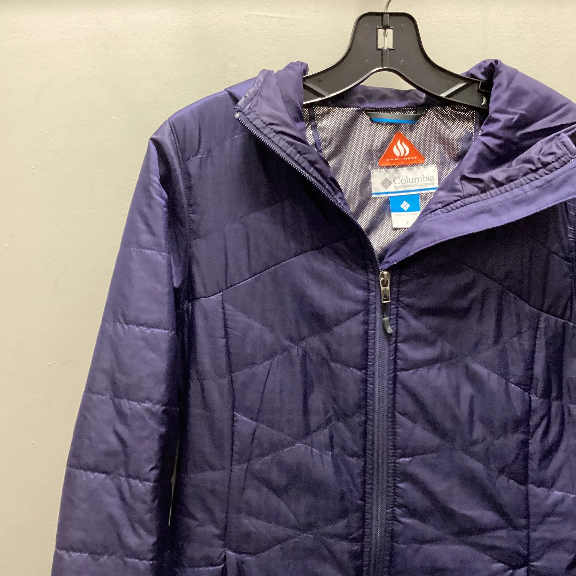 Coat Puffer & Quilted By Columbia In Blue, Size: S