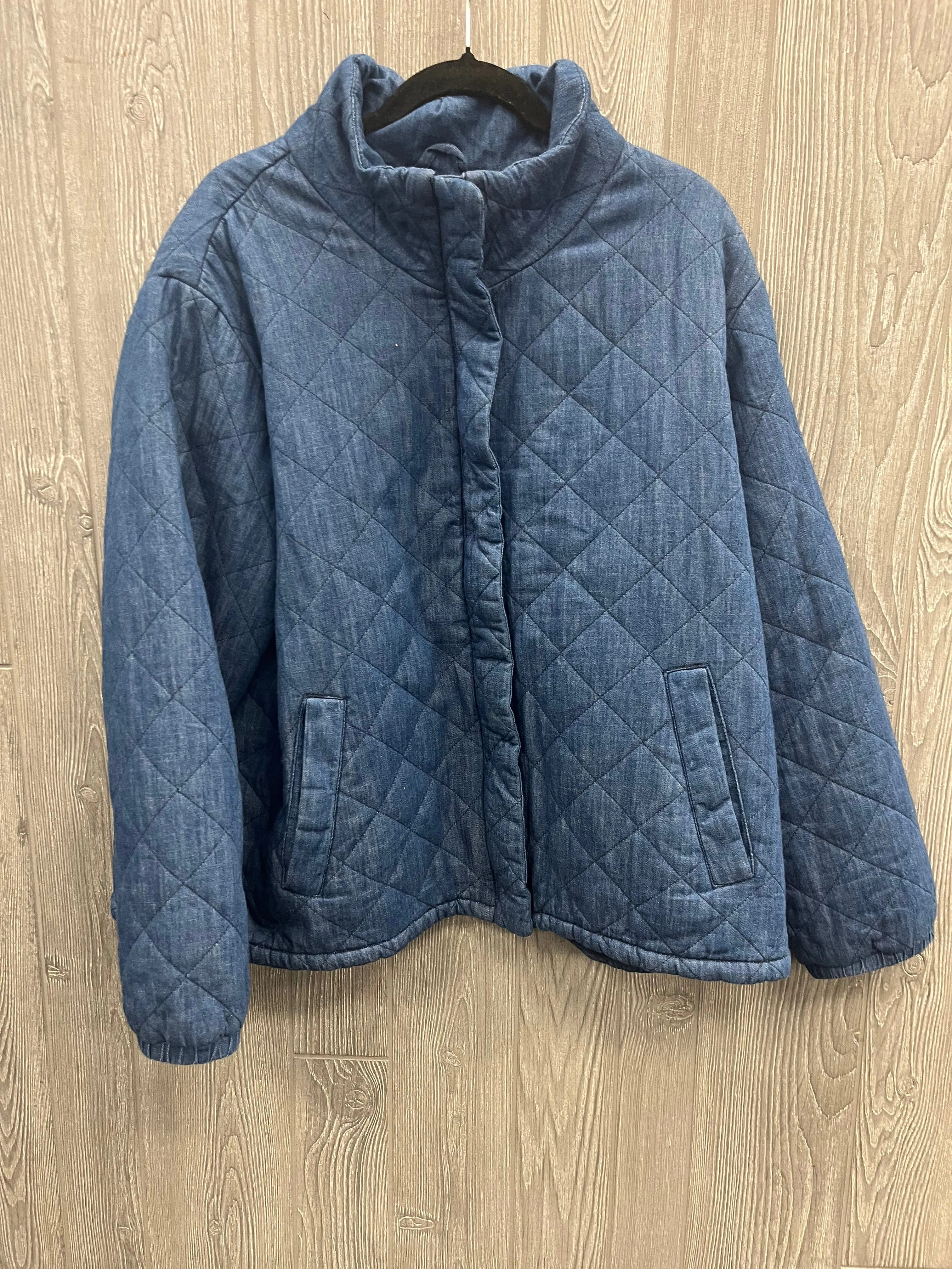 Coat Puffer & Quilted By Old Navy In Blue, Size: Xxl