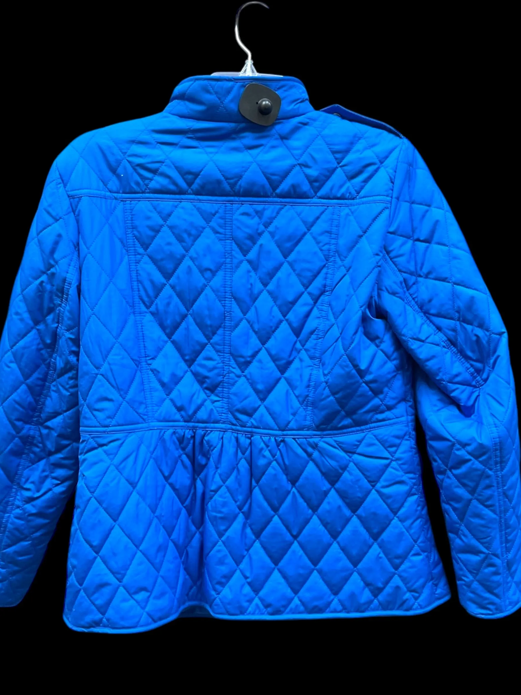 Coat Puffer & Quilted By Talbots In Blue, Size: S