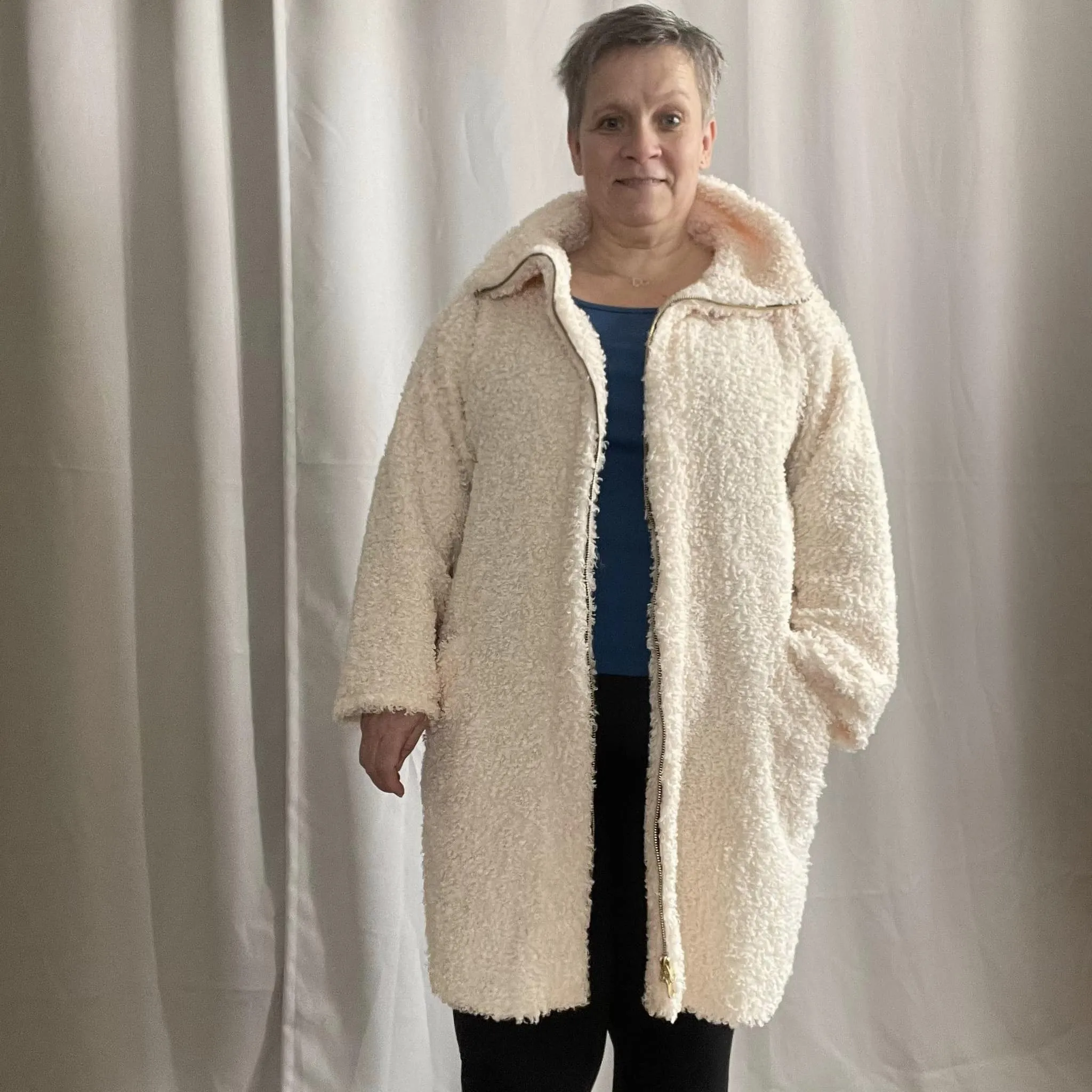 Cozy Coat Strl 34-56 PDF-mönster