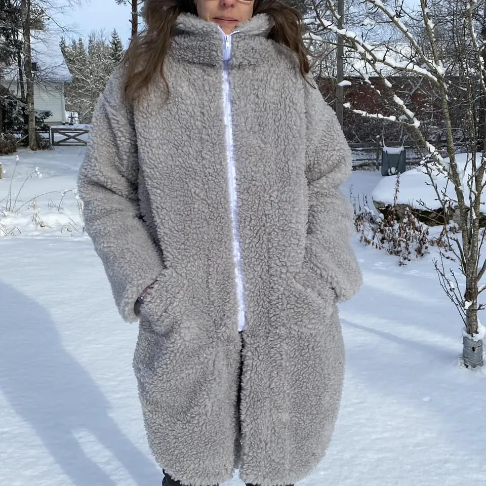 Cozy Coat Strl 34-56 PDF-mönster