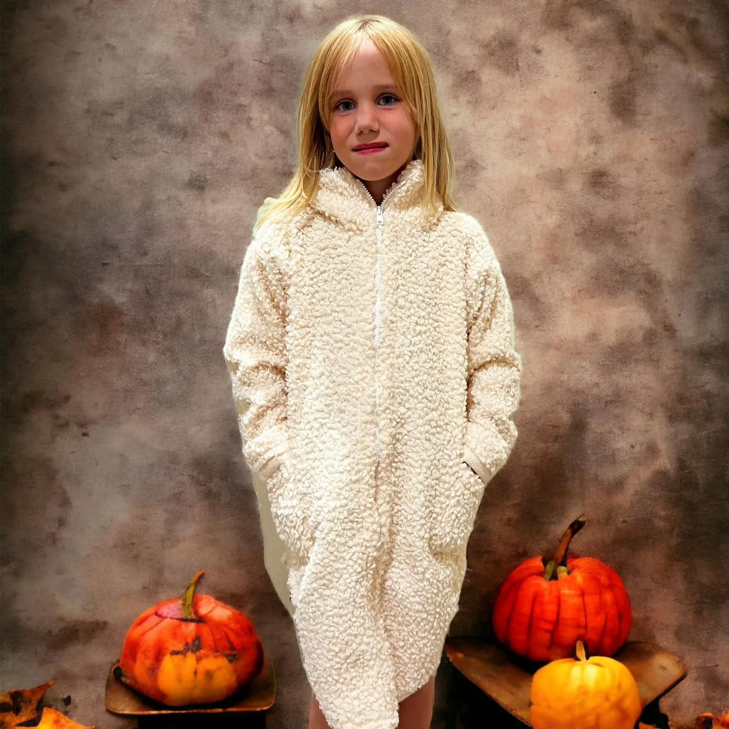 Cozy Coat Youth Strl 92-164 PDF-mönster