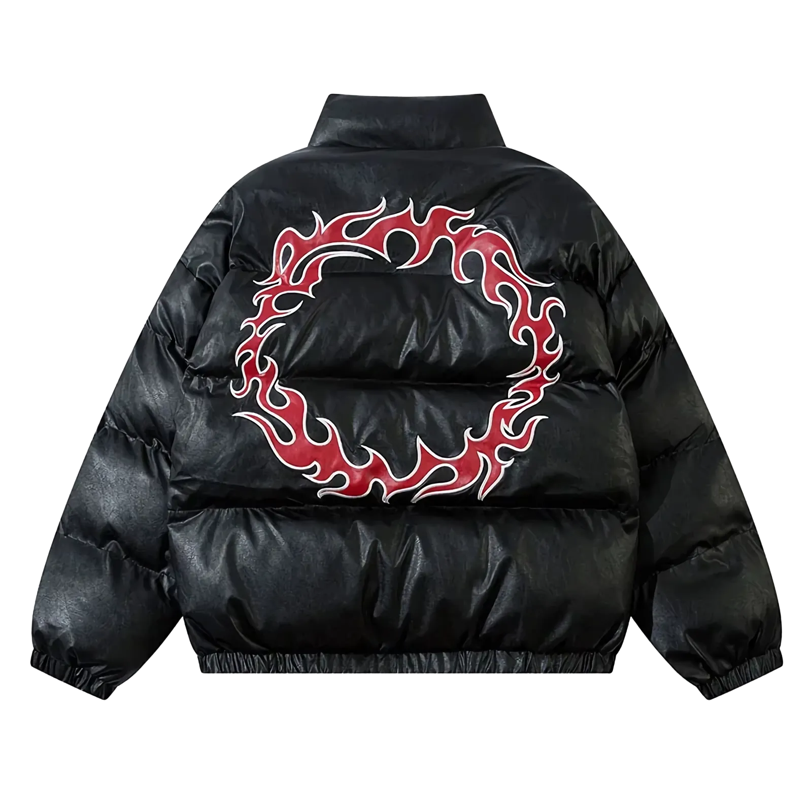 'Deviant' Embroidered Puffer Jacket