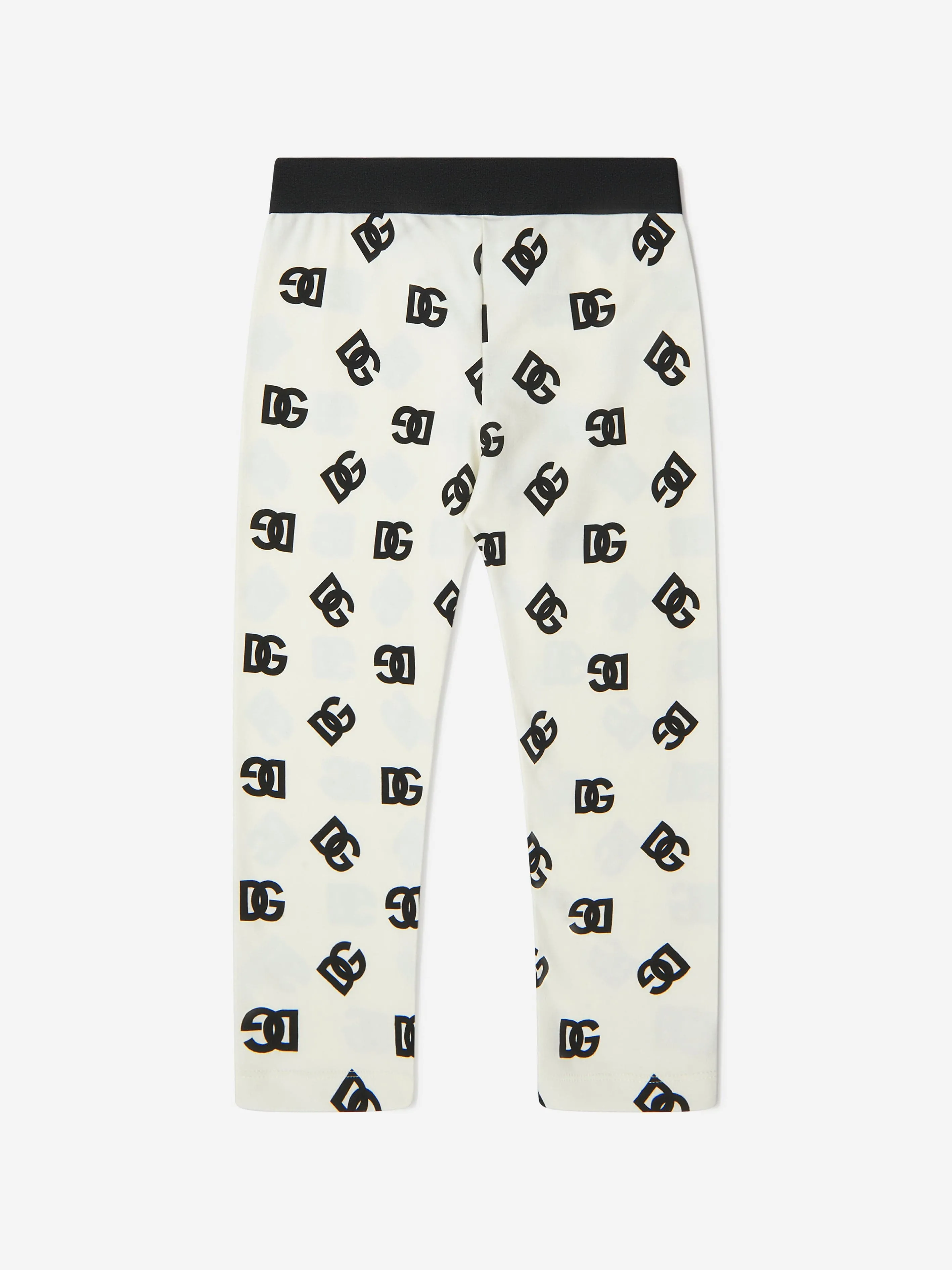 Dolce & Gabbana Girls All Over Logo Print Leggings