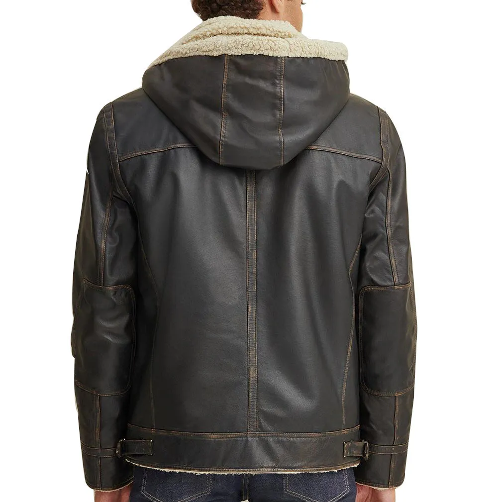 Emmett Classic Leather Bomber Jacket