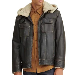 Emmett Classic Leather Bomber Jacket