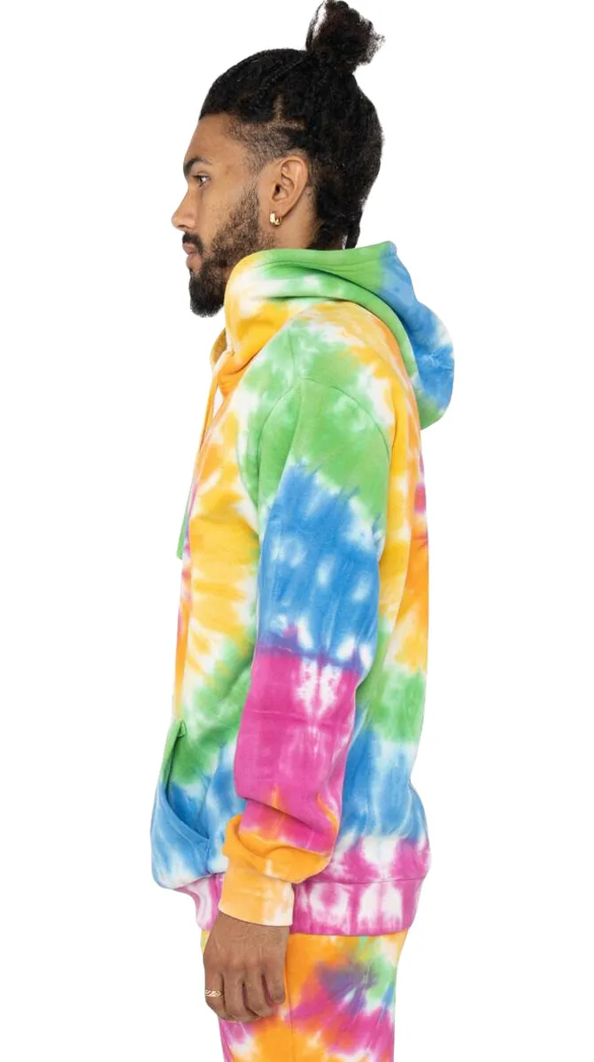 EPTM Men's Multi Tie Dye Hoodie