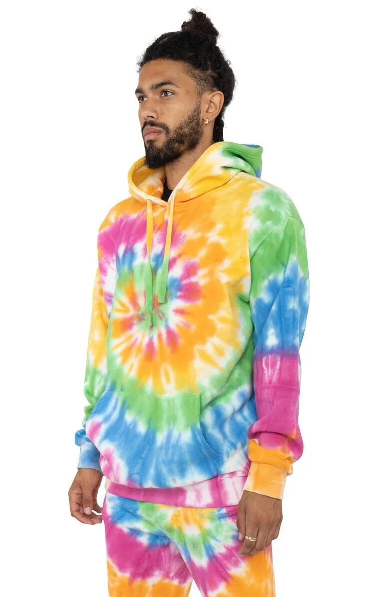 EPTM Men's Multi Tie Dye Hoodie