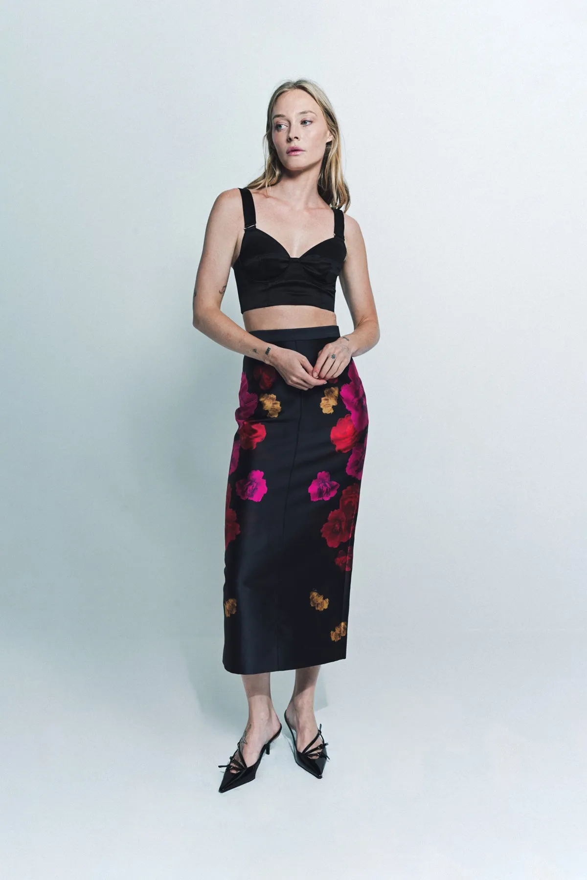 ERDEM | MIDI LENGTH PENCIL SKIRT